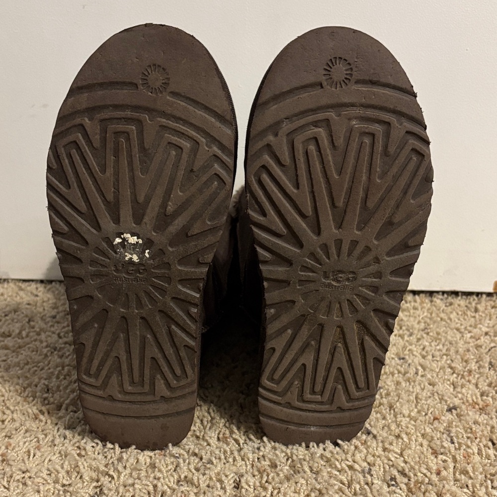 Ugg Dark Brown Buttoned Winter Boots - image 4